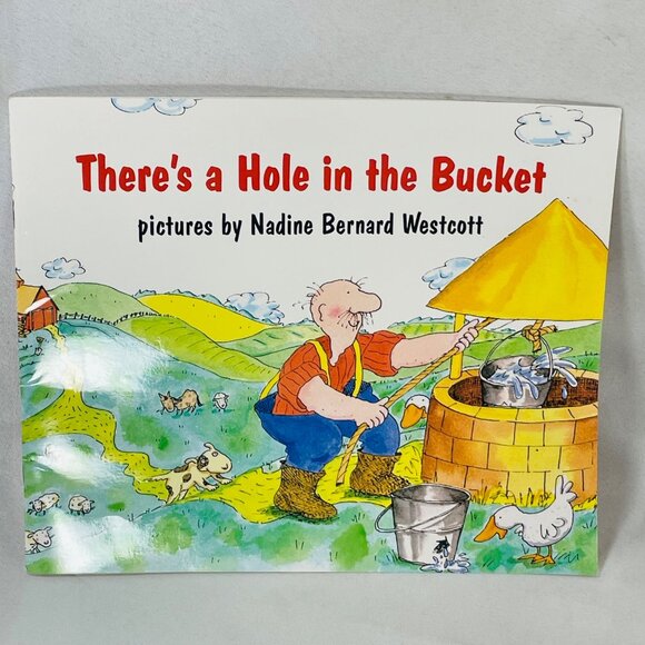"Theres A Hole In The Bucket" Book & Cassette Set By Nadine Bernard Westcott - Picture 4 of 14
